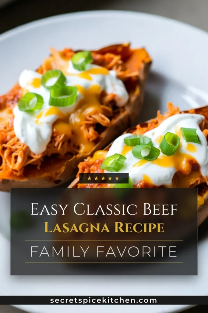 Discover the deliciousness of Buffalo Chicken Stuffed Sweet Potatoes, a perfect blend of spicy and savory flavors! These healthy stuffed sweet potatoes are not only easy to make but also packed with nutrients. Made with shredded chicken and a tangy buffalo sauce recipe, they are ideal for quick baked sweet potato recipes. Treat yourself to this easy dinner recipe that will wow your taste buds! Try this recipe tonight and save for later! #BuffaloChicken #HealthyRecipes #SweetPotatoes #EasyDinner