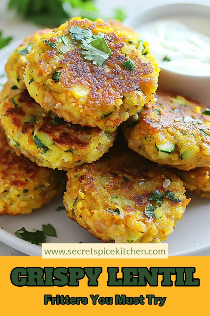 Discover the delicious world of crispy red lentil fritters! These easy lentil appetizers are not only vegetarian and gluten-free, but they also pack a flavorful punch. Perfect for snacking or as a main dish, this crispy lentil recipe combines red lentils, zucchini, and spices for a delightful crunch. Ready to impress your guests? Try this recipe today and savor the goodness! #RedLentilFritters #VegetarianFritters #GlutenFreeFritters #EasyLentilAppetizers