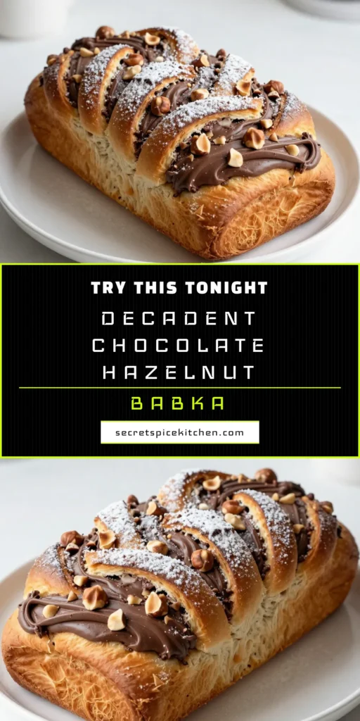 Indulge in this irresistible Chocolate Hazelnut Babka recipe perfect for any dessert lover! This easy babka recipe combines rich chocolate hazelnut spread and crunchy hazelnuts for a delightful homemade babka that brings artisan baking into your kitchen. With straightforward steps and a beautiful twist, you'll impress everyone. Give this chocolate hazelnut dessert a try today! Save and share! #Babka #DessertRecipes #BakingFromScratch #ChocolateHazelnut