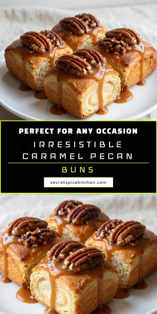 Indulge in these delicious caramel pecan sticky buns that are perfect for any brunch. This homemade sticky buns recipe combines warm, gooey pecan caramel rolls with an easy sticky bun recipe you'll love. With a simple mix of ingredients, you’ll create a delightful treat to impress your guests. Don't miss out on these scrumptious brunch recipes with caramel! Save this recipe and enjoy the sweetness! #CaramelPecanStickyBuns #BrunchRecipes #StickyBuns #PecanCaramelRolls