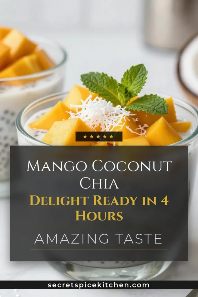 Indulge in a tropical treat with this Mango Coconut Chia Pudding! This creamy vegan dessert is packed with flavor and nutrition, making it the perfect addition to your collection of healthy chia seed recipes. Whip up this plant-based pudding recipe using simple ingredients for a delightful snack or breakfast. Don’t miss out on this refreshing and easy-to-make tropical chia pudding! Save this recipe now! #MangoCoconutChiaPudding #VeganDessertIdeas #HealthyChiaSeedRecipes #PlantBasedPuddingRecipes