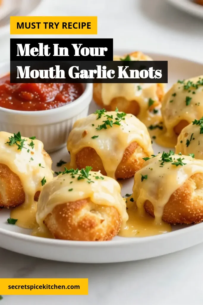 Savor the deliciousness of Cheesy Garlic Butter Knots, the ultimate easy cheesy appetizers! Made with garlic butter pizza dough, these Garlic Parmesan knots are perfect for parties or snacking. Just 15 minutes of prep leads to blissfully cheesy bites that everyone will love. Serve them warm and watch them disappear! Try these homemade garlic knots today and elevate your appetizer game! #CheesyGarlicKnots #EasyCheesyAppetizers #GarlicParmesanKnots #HomemadeGarlicKnots