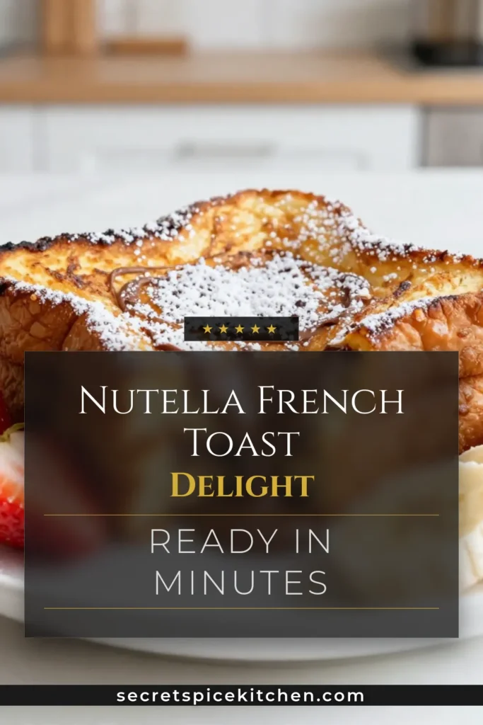 Indulge in this irresistible Nutella stuffed French toast recipe that’s perfect for an easy breakfast! Made with fluffy brioche and creamy Nutella, this stuffed French toast is a delightful twist on the classic. Ready in just 20 minutes, it’s a simple yet decadent treat for any morning. Try this easy breakfast recipe today and impress your family! Don’t forget to pin for later! #NutellaFrenchToastRecipe #StuffedFrenchToast #EasyBreakfastRecipes #BriocheFrenchToast
