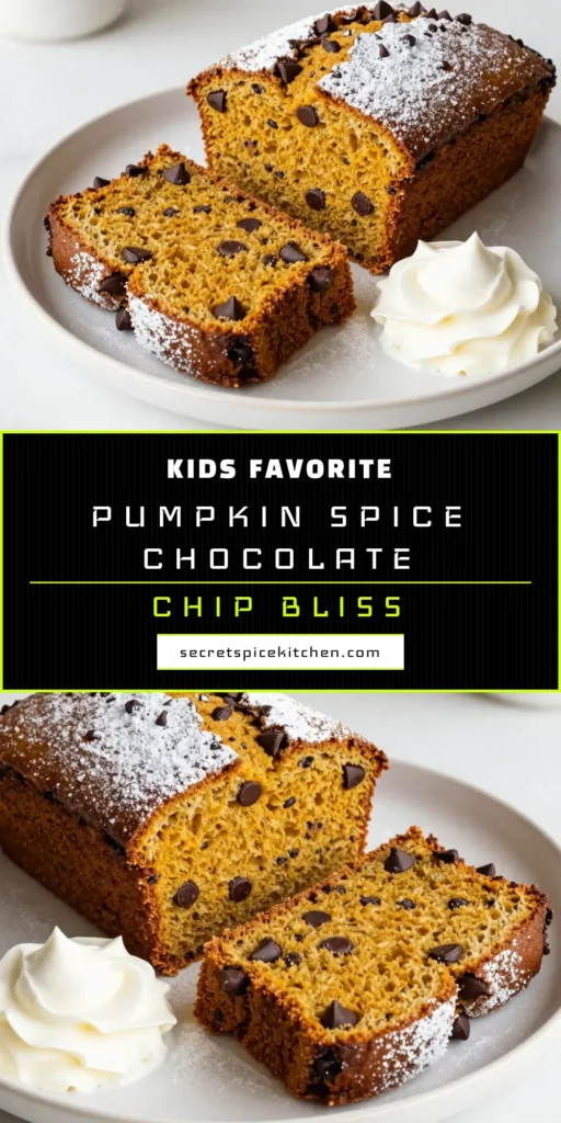 Indulge in the perfect fall treat with this easy pumpkin chocolate bread, a delightful combo of pumpkin spice and rich chocolate chips. This homemade pumpkin chocolate chip bread is ideal for cozy weekends or festive gatherings. Try this chocolate chip pumpkin loaf recipe that's simple to make and a hit with everyone! Save this recipe for delicious fall baking recipes you'll crave all season long! #PumpkinSpiceBread #ChocolateChipPumpkinLoaf #FallBaking #EasyPumpkinChocolateBread