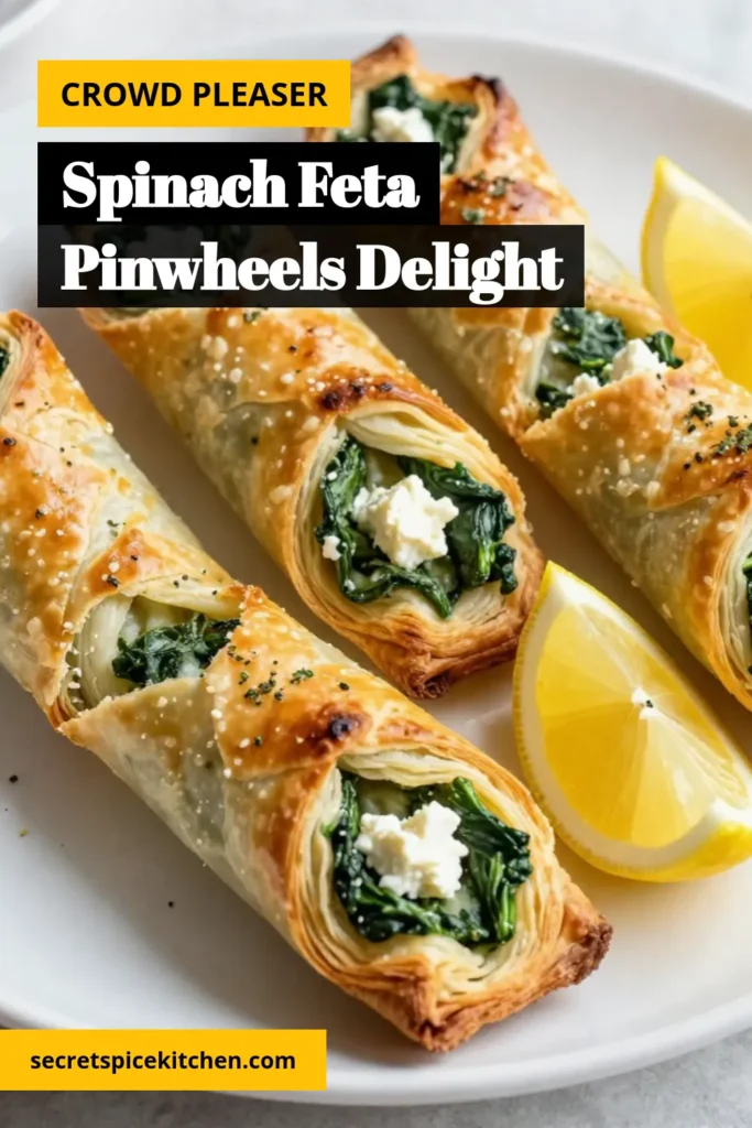 Looking for a delicious and easy appetizer? Try these wonderful Spinach Feta Pinwheels made with puff pastry! Perfect for any gathering, these Puff Pastry Snacks are simple to prepare and delightful to eat. Packed with fresh spinach and creamy feta cheese, they're a great addition to your collection of Easy Spinach Recipes and Feta Cheese Snacks. Save this recipe now and impress your guests! #SpinachFetaPinwheels #PuffPastryAppetizer #EasySpinachRecipes #FetaCheeseSnacks